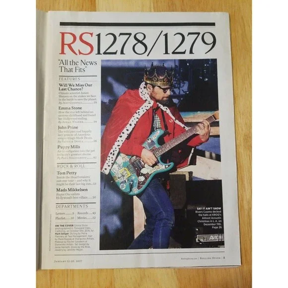 4/$25  EMMA STONE: A Star Is Born; Rolling Stone   January 2017 - Picture 8 of 8